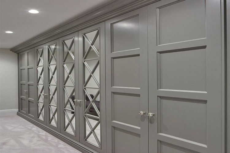 Gri Lake Boyalı Gardolap